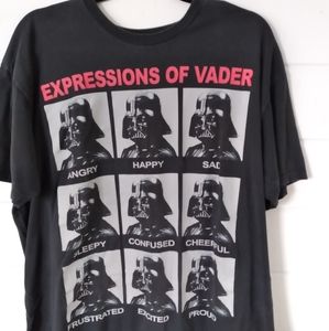 Star Wars Vader expressions graphic short sleeve